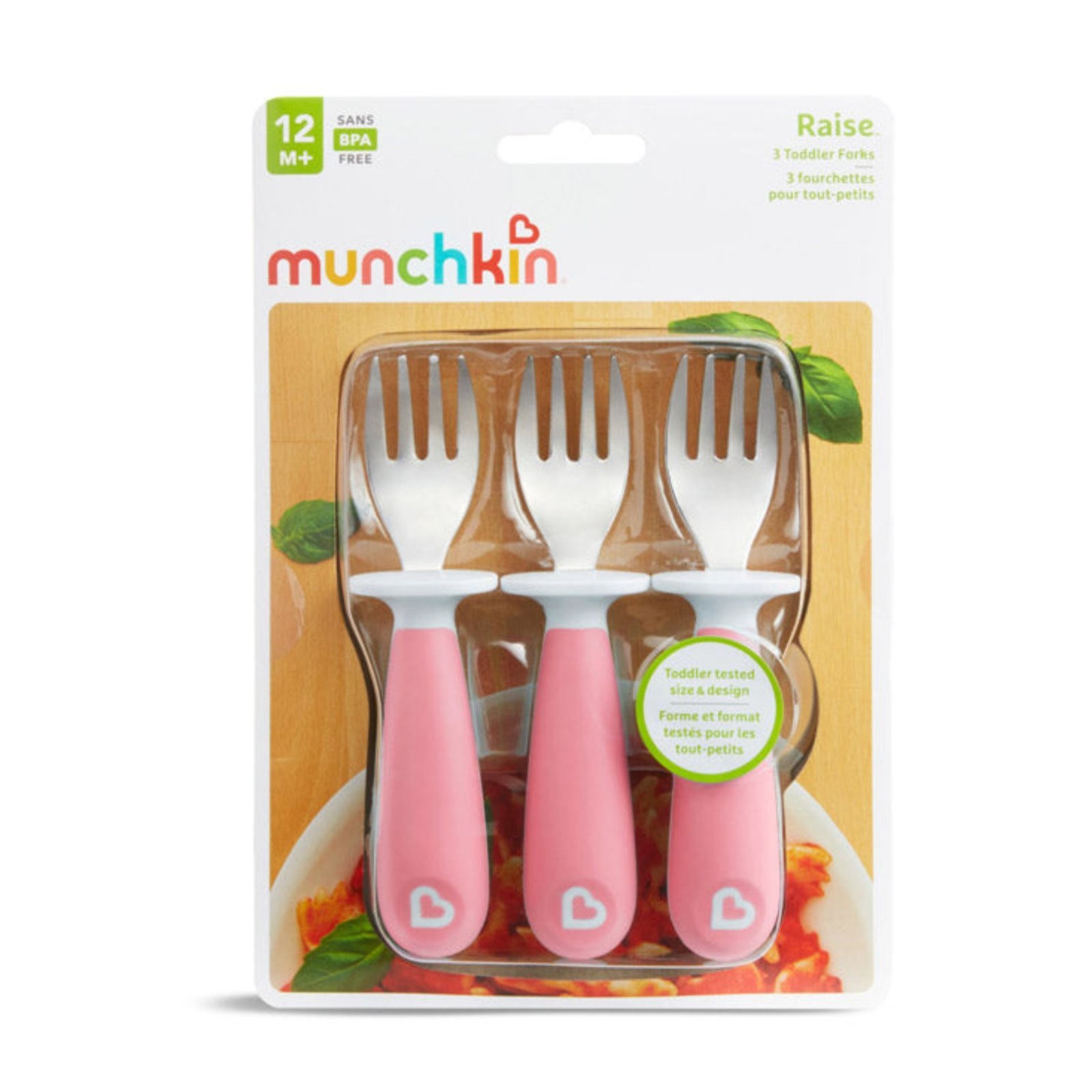 SET DE 3 TENEDORES ROSADO MUNCHKIN