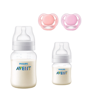 Mamaderas Anticolic 125, 260 ml + 2 Chupetes 6-18m