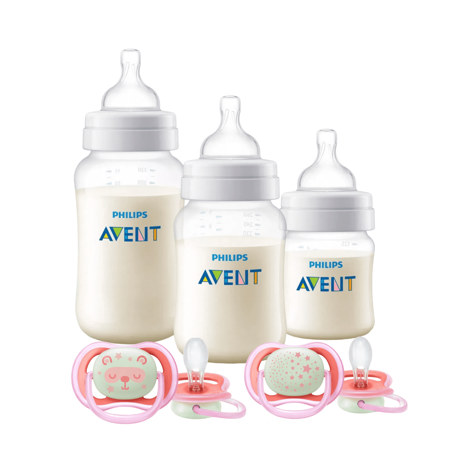 Set Avent 3 mamaderas-chupetes 6-18m Nocturnos