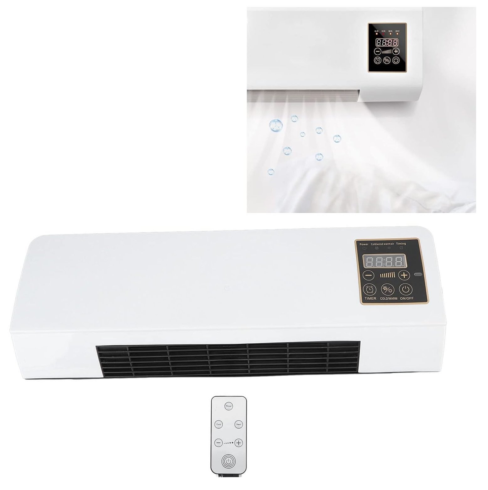 2 Calentador y Aire Acondicionado 2 En 1 Eléctrico para pared - Imagen 9