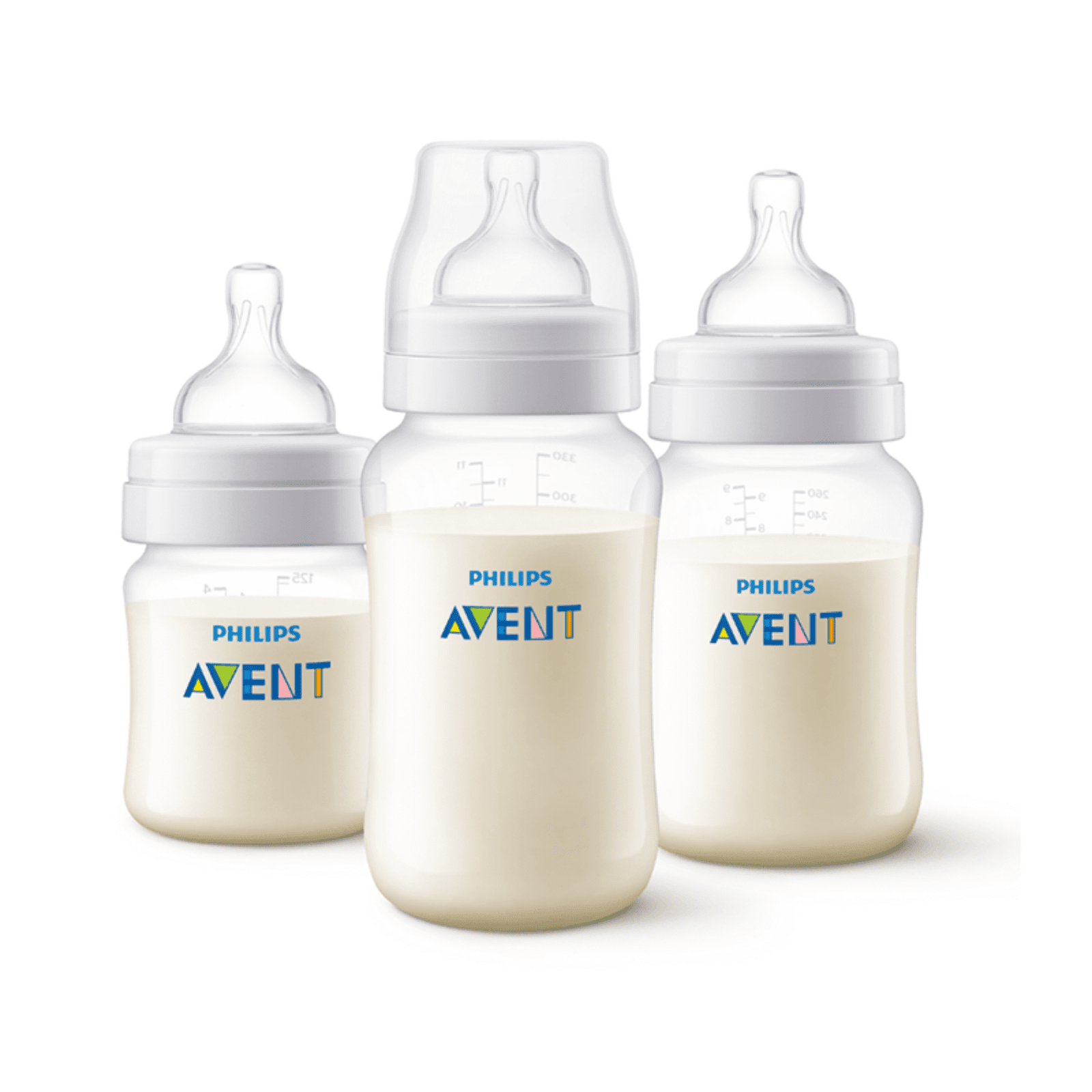 Set mamadera anti-colic 125 ML+260ML+330 ML + 2 Tetinas 3m+ - Imagen 6